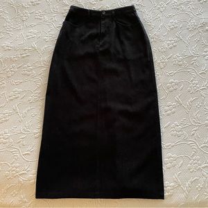 Talbots | Black Suede Skirt